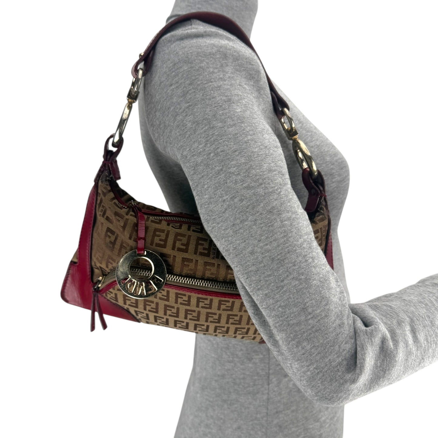 FENDI ZUCCHINO CHEF POCKET SHOULDER BAG SMALL
