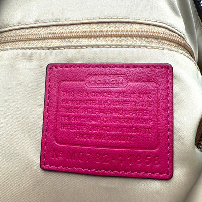 COACH SIGNATURE JACQUARD BRAIDED HOBO BAG