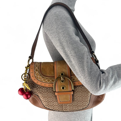 COACH SOHO PLEATED SIGNATURE TOTE 