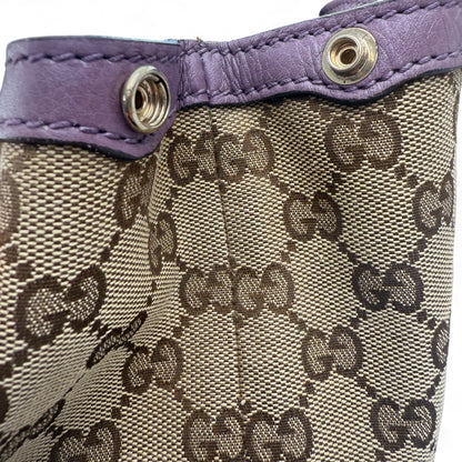 GUCCI MISS GG MONOGRAM PURPLE TOTE BAG