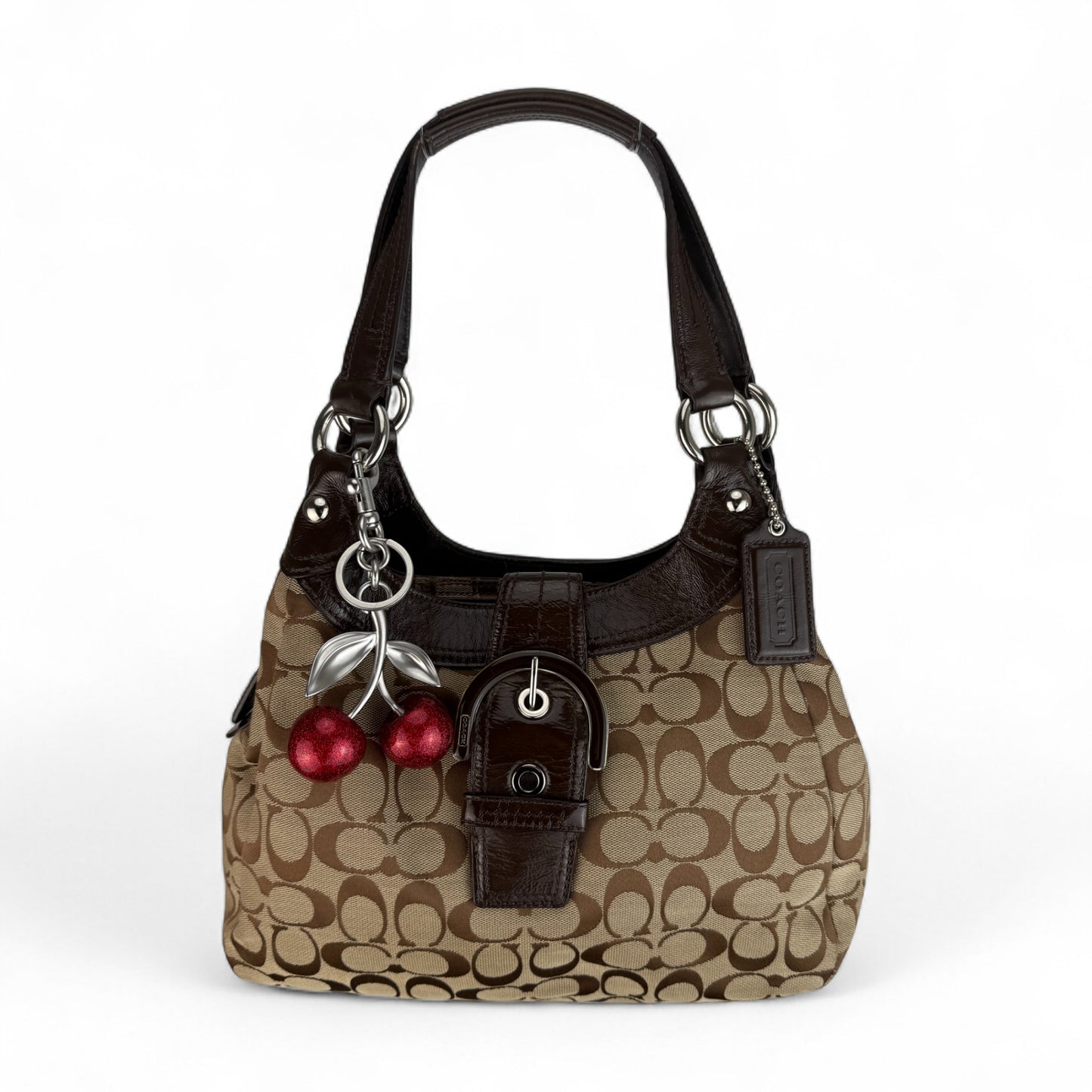 COACH SIGNATURE JACQUARD STRIPE BAG (LARGE) 