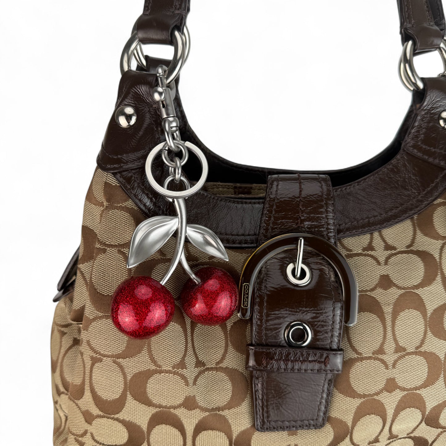 COACH SIGNATURE JACQUARD STRIPE BAG (LARGE) 