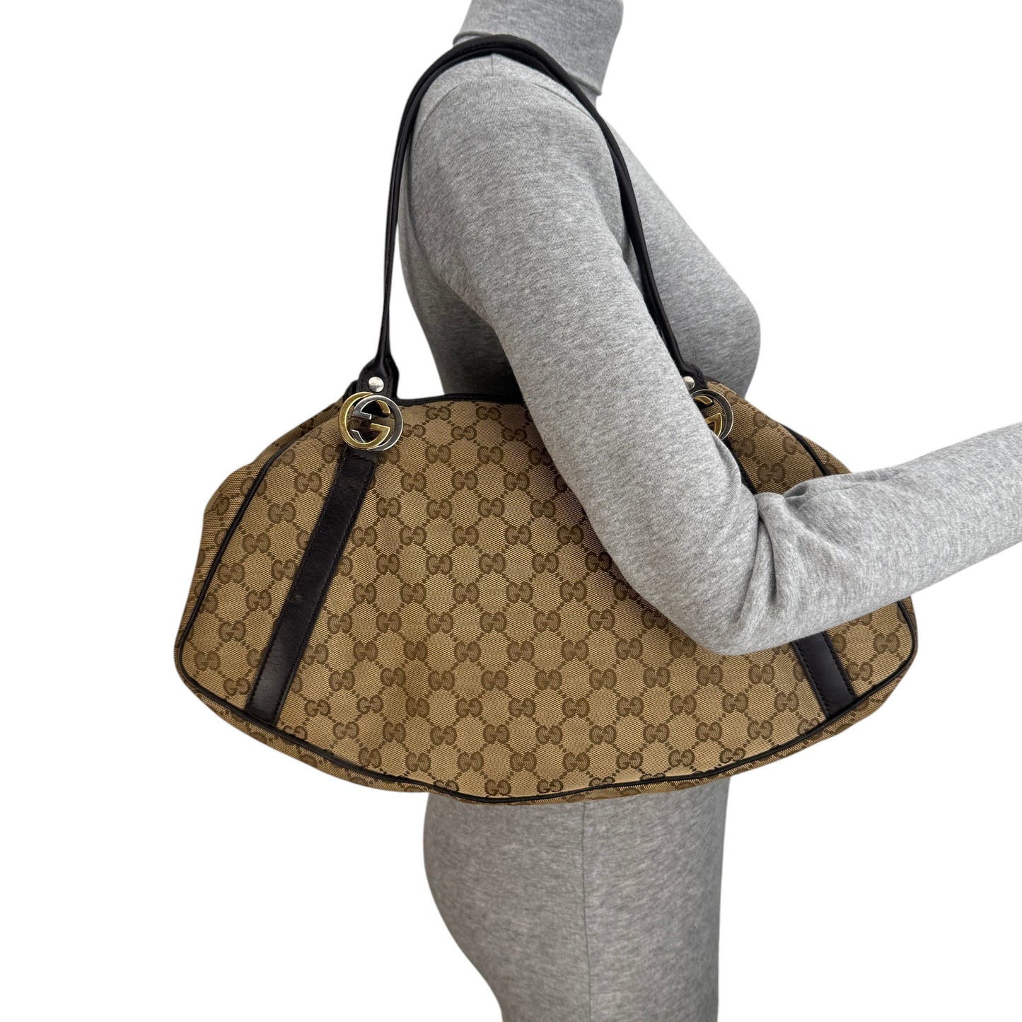 GUCCI GG TWINS MEDIUM HOBO TOTE BAG