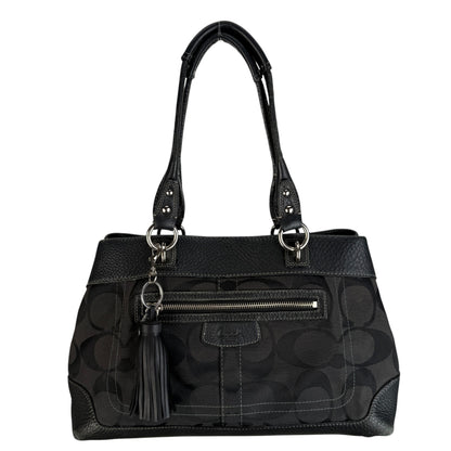 COACH SIGNATURE PENELOPE BLACK SHOULDER BAG