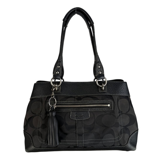 COACH SIGNATURE PENELOPE BLACK SHOULDER BAG