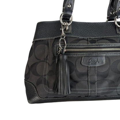 COACH SIGNATURE PENELOPE BLACK SHOULDER BAG