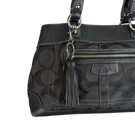 COACH SIGNATURE PENELOPE BLACK SHOULDER BAG