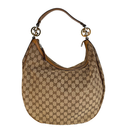 GUCCI GG CANVAS TWINS LARGE HOBO BAG