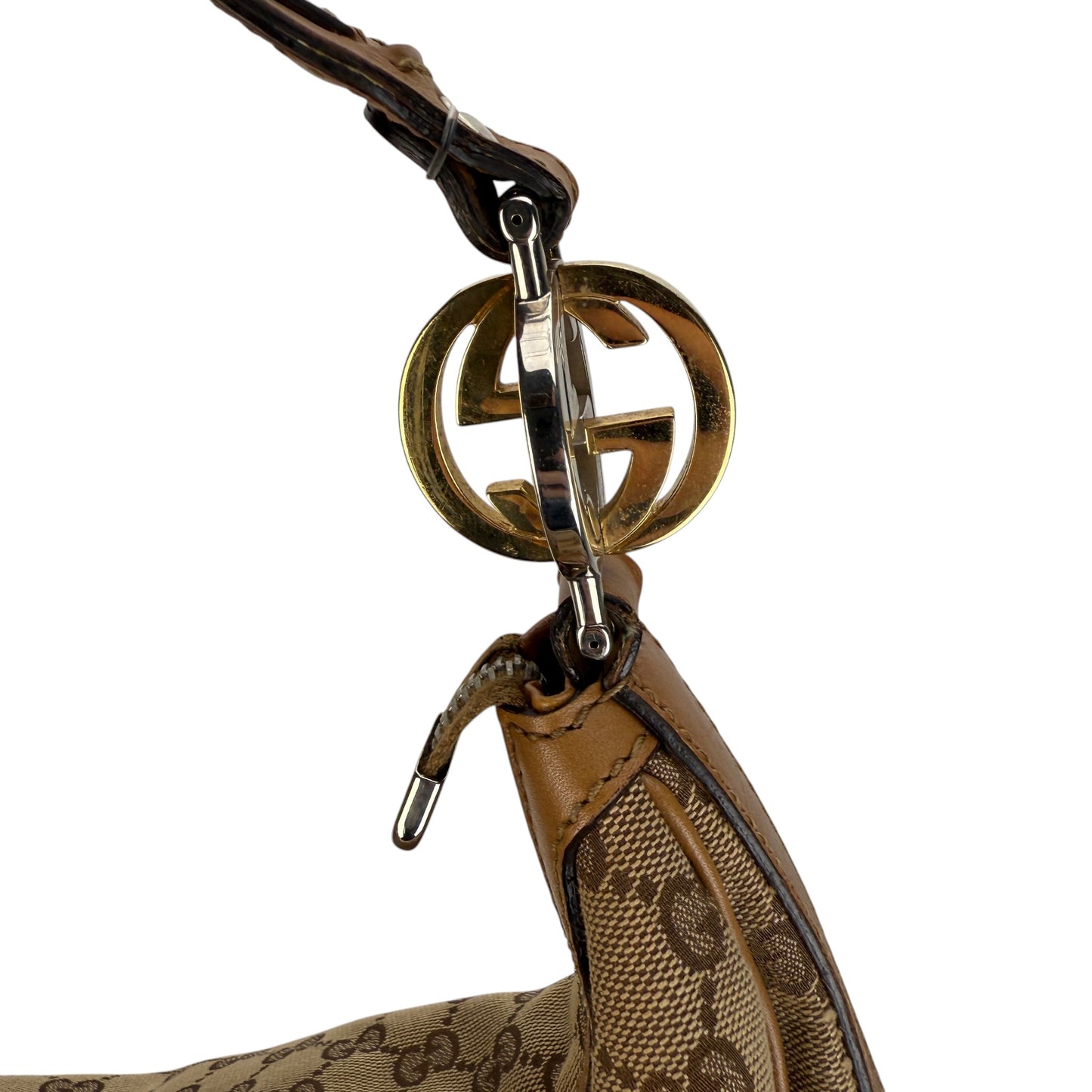 GUCCI GG CANVAS TWINS LARGE HOBO BAG