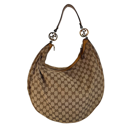 GUCCI GG CANVAS TWINS LARGE HOBO BAG