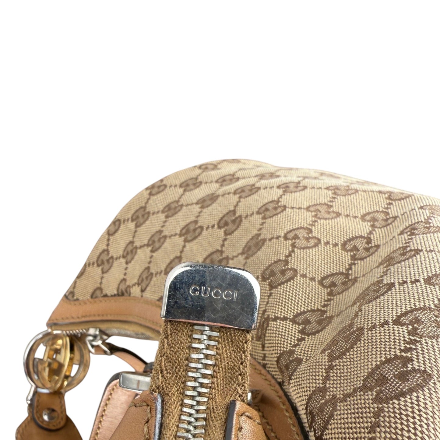 GUCCI GG CANVAS TWINS LARGE HOBO BAG