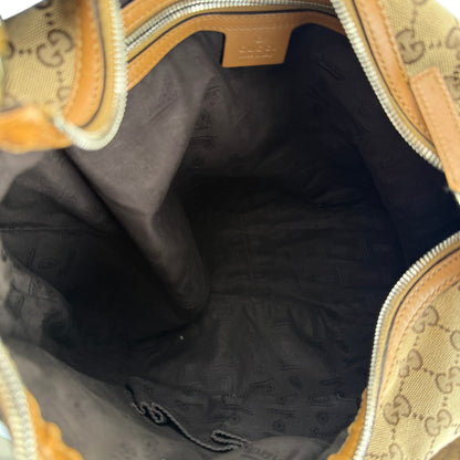 GUCCI GG CANVAS TWINS LARGE HOBO BAG