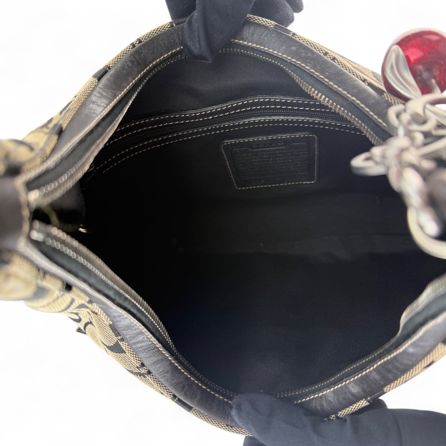 COACH SIGNATURE JACQUARD HOBO BAG