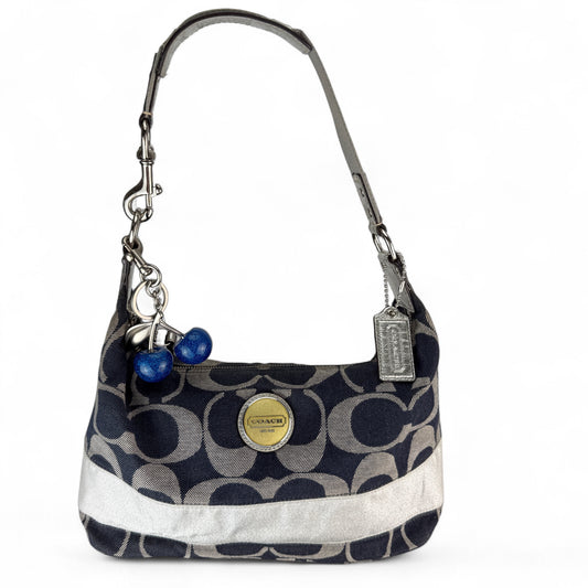 COACH SIGNATURE DENIM JACQUARD STRIPE BAG