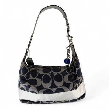 COACH SIGNATURE DENIM JACQUARD STRIPE BAG