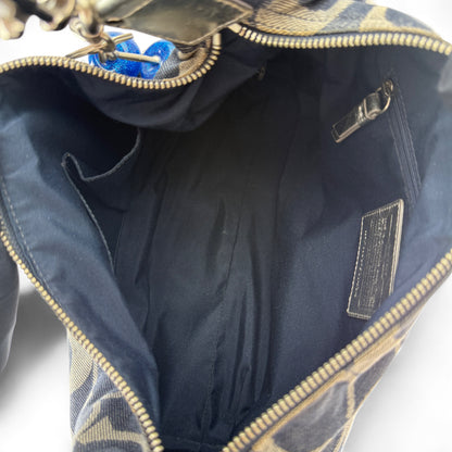 COACH SIGNATURE DENIM JACQUARD STRIPE BAG