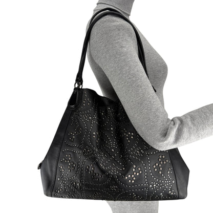 COACH MINI STUDS EDIE SHOULDER BAG
