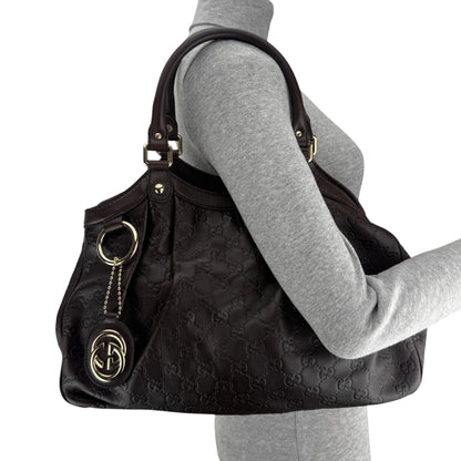 GUCCI MONOGRAM ABBEY BAG 