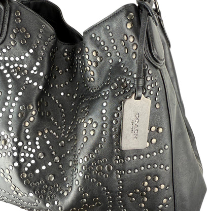 COACH MINI STUDS EDIE SHOULDER BAG
