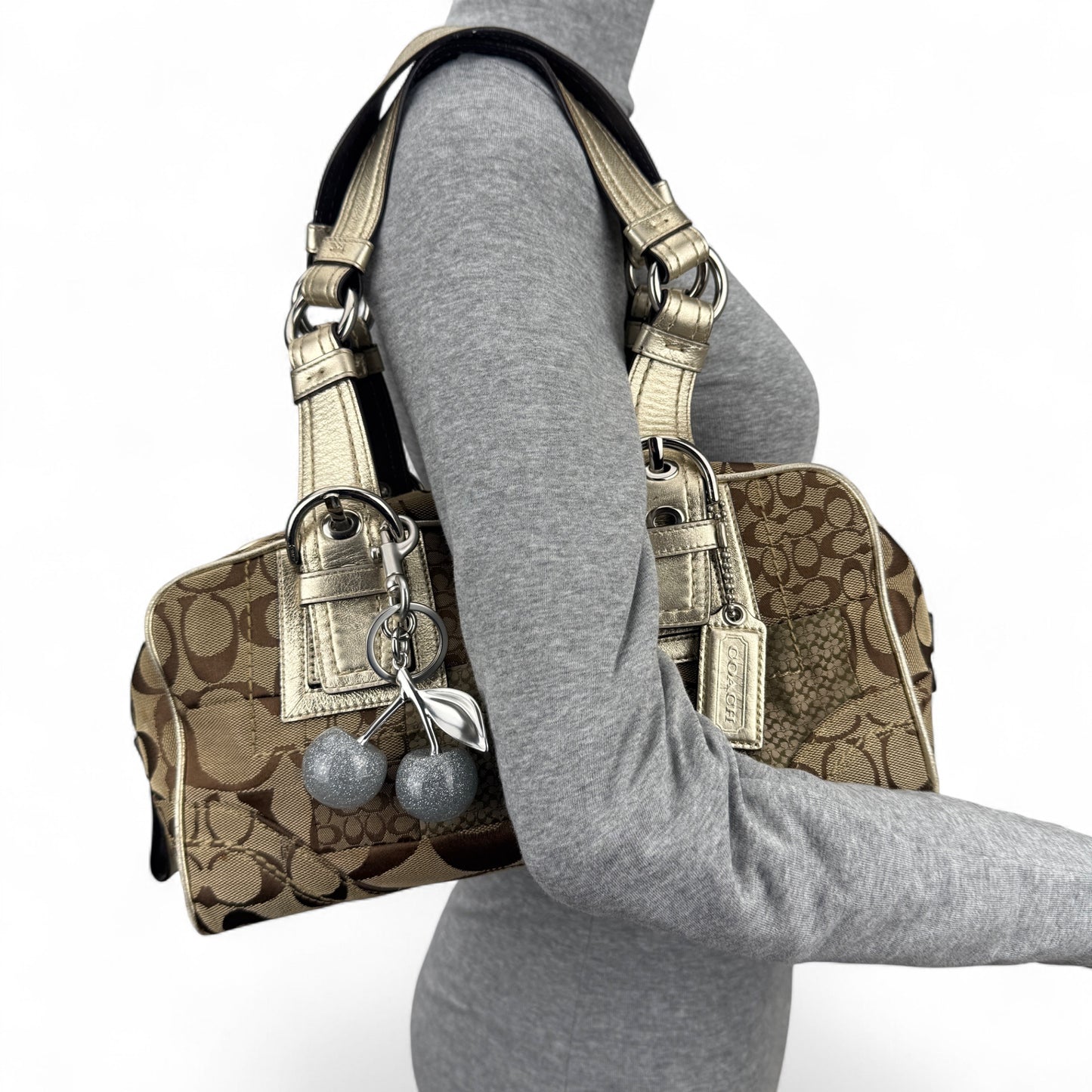 COACH SIGNATURE PATCHWORK SATCHEL BAG