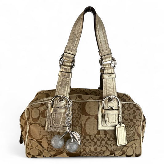 COACH SIGNATURE PATCHWORK SATCHEL BAG