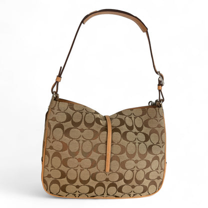 COACH CLIP SIGNATURE SHOULDER BAG