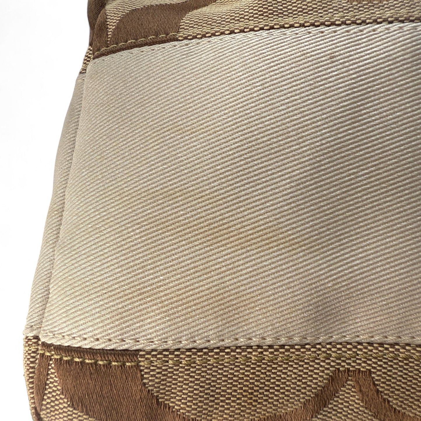 COACH SIGNATURE BEIGE SATCHEL BAG