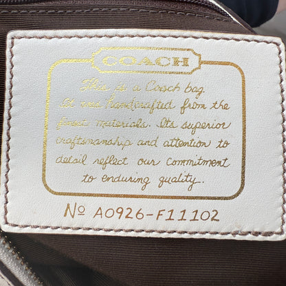 COACH SIGNATURE BEIGE SATCHEL BAG