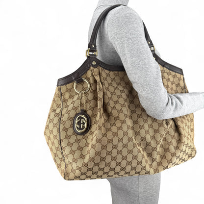 GUCCI MONOGRAM ABBEY BAG 