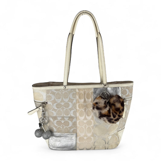 COACH SIGNATURE GALLERY TOTE SHOULDER BAG 