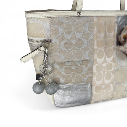 COACH SIGNATURE GALLERY TOTE SHOULDER BAG 