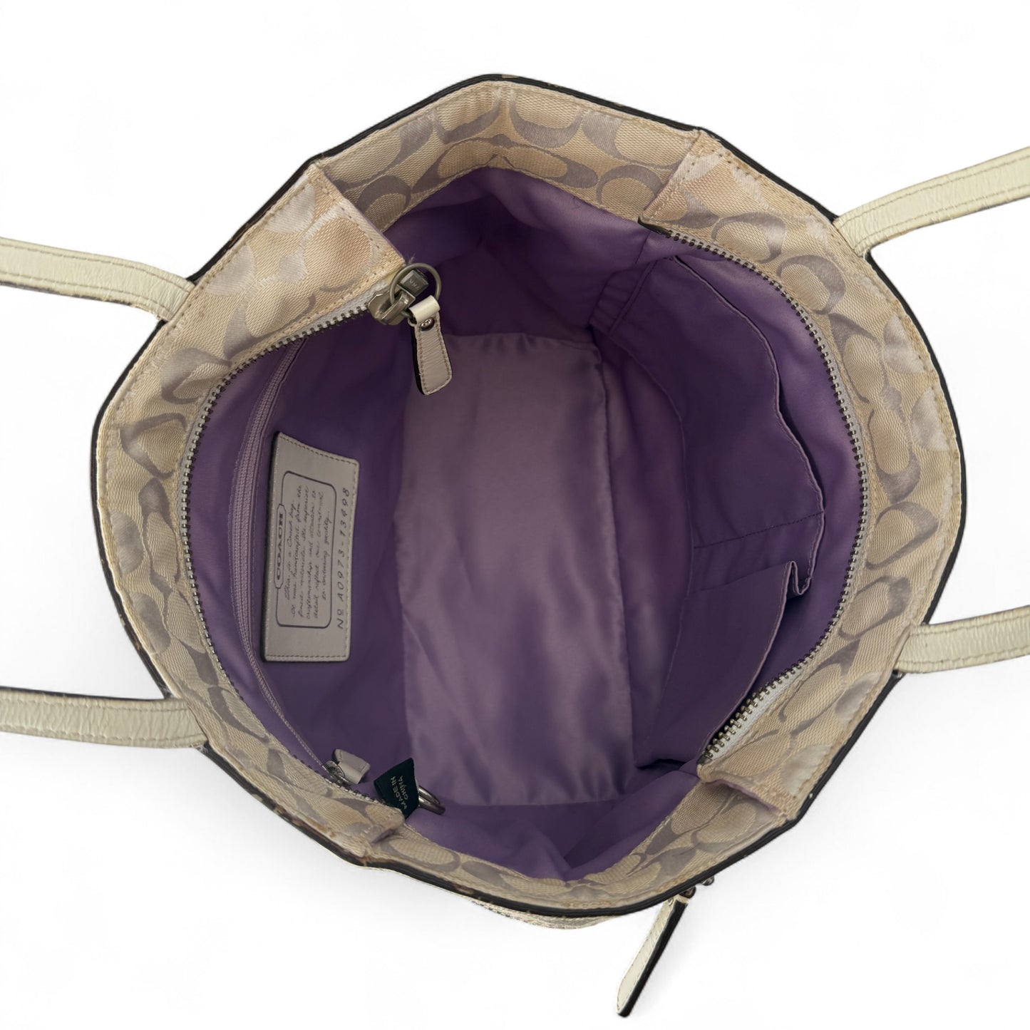 COACH SIGNATURE GALLERY TOTE SHOULDER BAG 