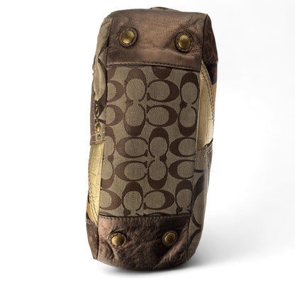 COACH PATCHWORK GALLERY TOTE SHOULDER BAG