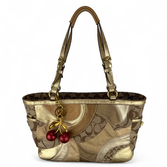 COACH PATCHWORK MOSAIC GALLERY TOTE  BAG