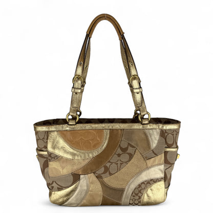 COACH SIGNATURE GALLERY TOTE SHOULDER BAG 