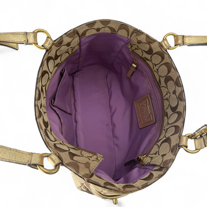 COACH SIGNATURE GALLERY TOTE SHOULDER BAG 