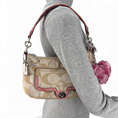 COACH SIGNATURE POPPY GROOVY 2WAY BAG