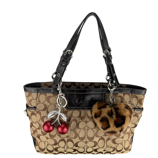 COACH SIGNATURE PLEATED TOTE BAG