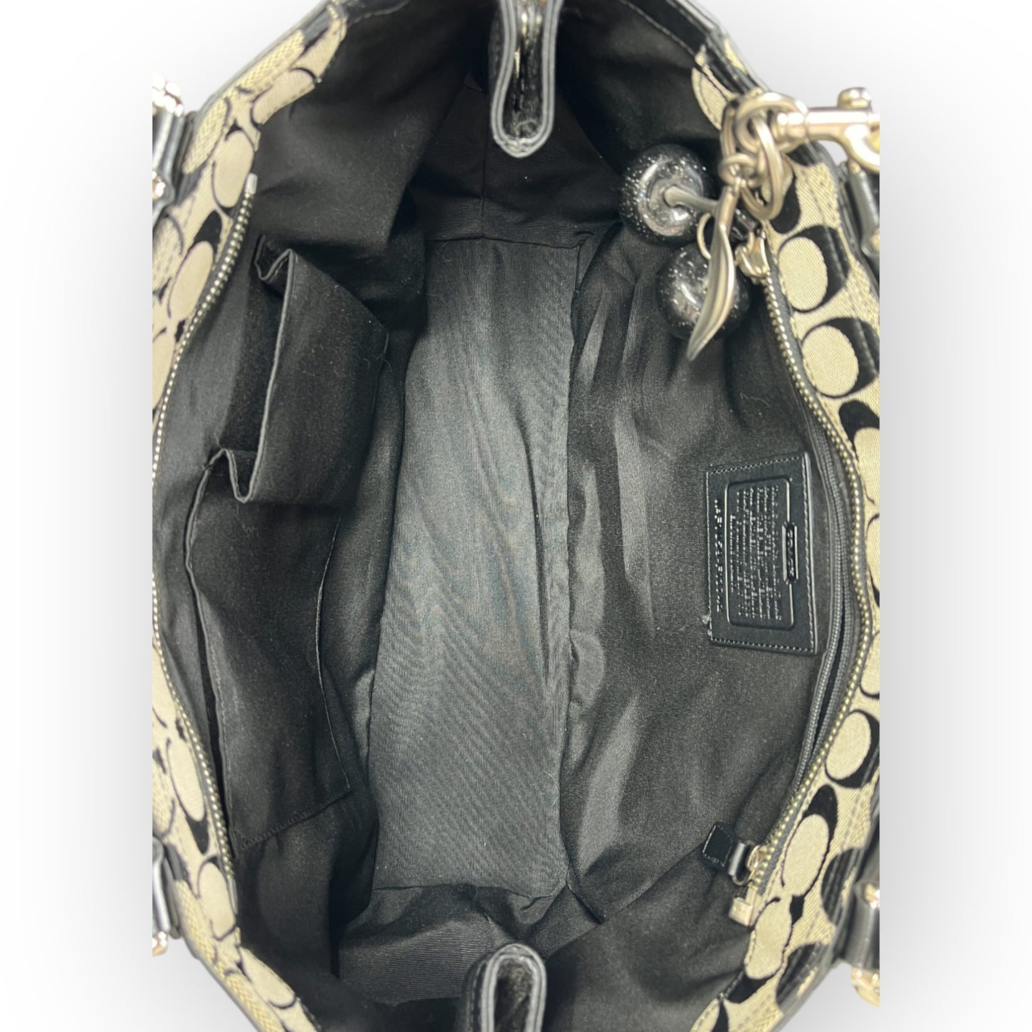 COACH GREY CANVAS BAG