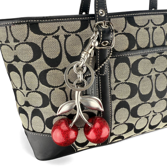 COACH SIGNATURE GREY TOTE BAG