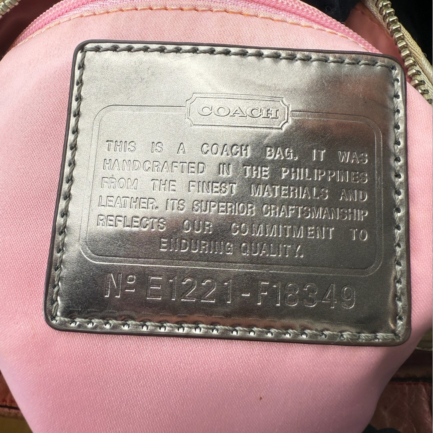 COACH SIGNATURE POPPY GROOVY 2WAY BAG