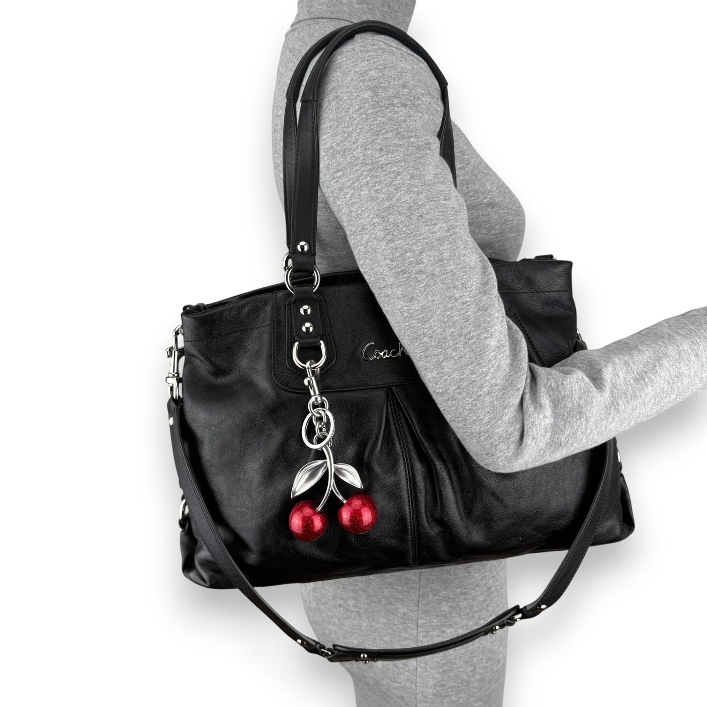 COACH ASHLEY LEATHER SATCHEL BAG