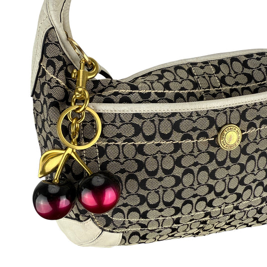 COACH SIGNATURE GREY ERGO HOBO BAG
