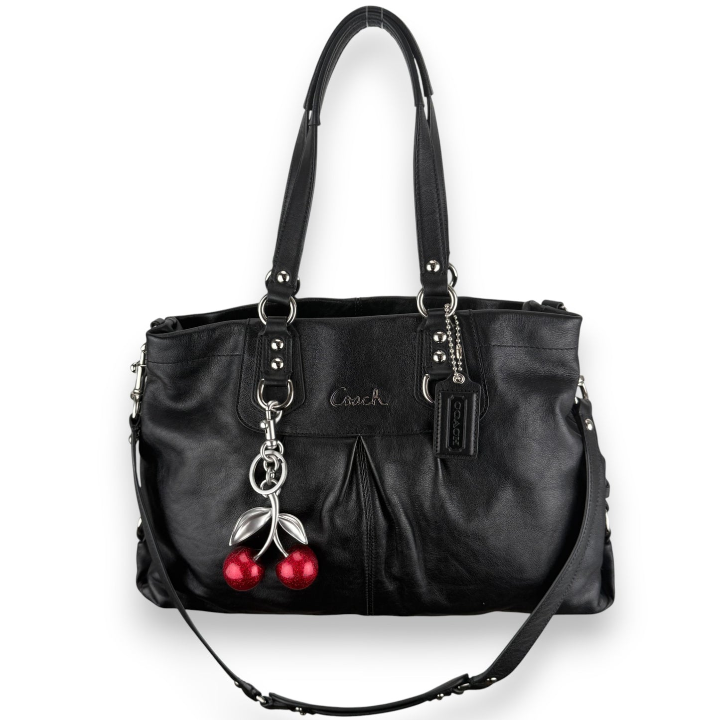 COACH ASHLEY LEATHER SATCHEL BAG