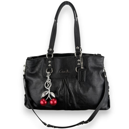 COACH ASHLEY LEATHER SATCHEL BAG