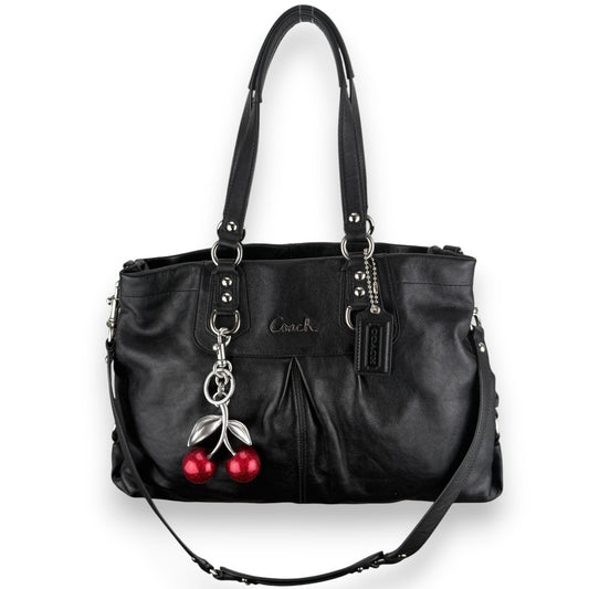 COACH ASHLEY LEATHER SATCHEL BAG