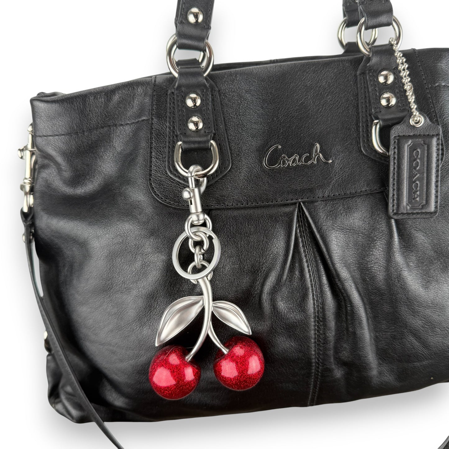 COACH ASHLEY LEATHER SATCHEL BAG