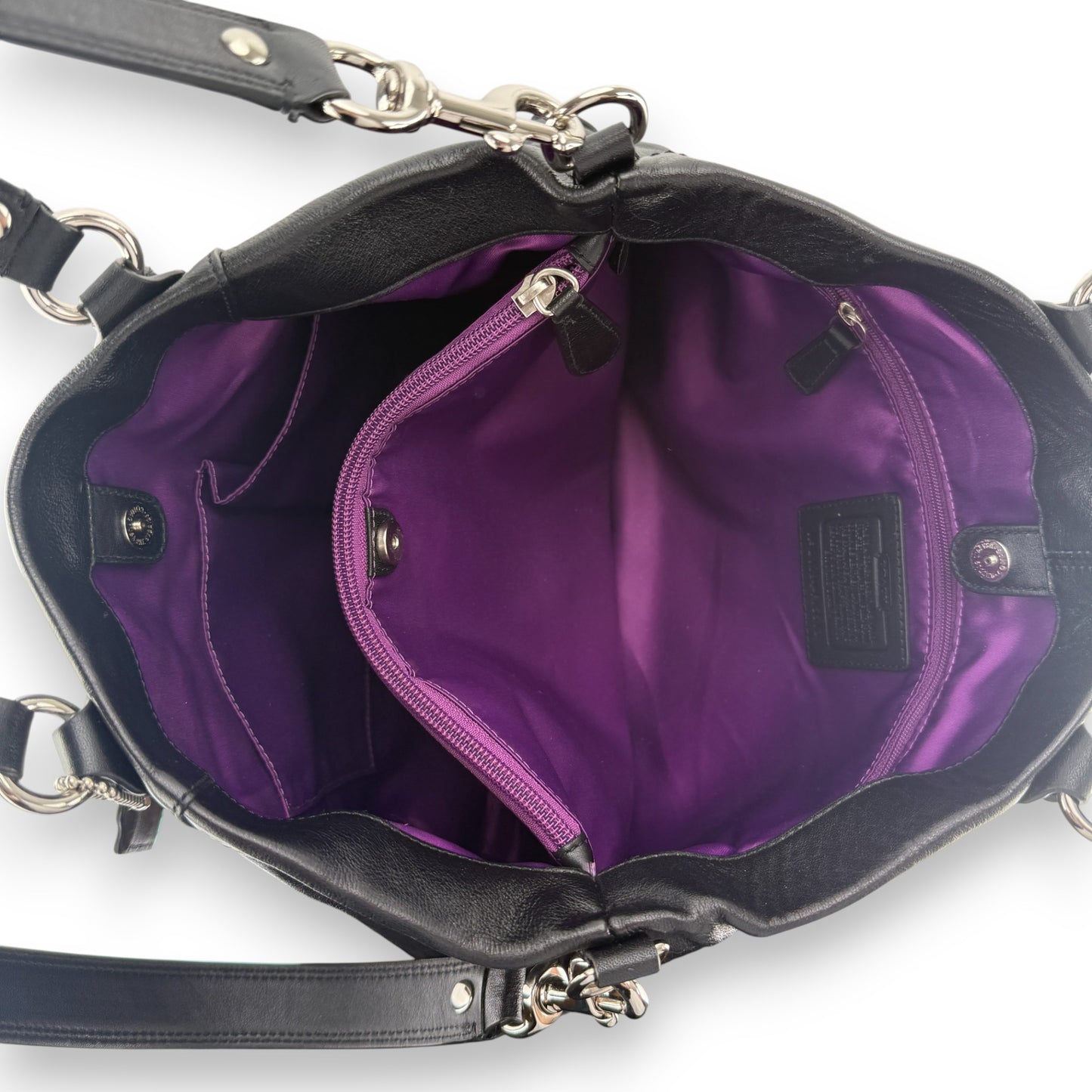 COACH ASHLEY LEATHER SATCHEL BAG