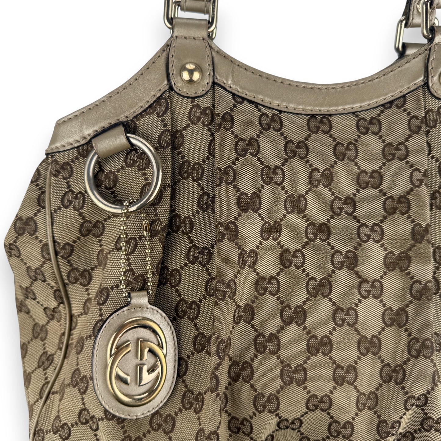 GUCCI MONOGRAM ABBEY BAG 