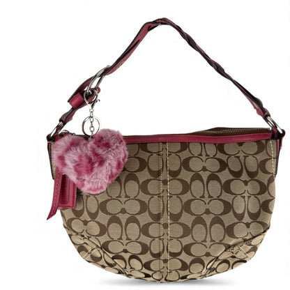 COACH SIGNATURE JACQUARD SHOULDER BAG